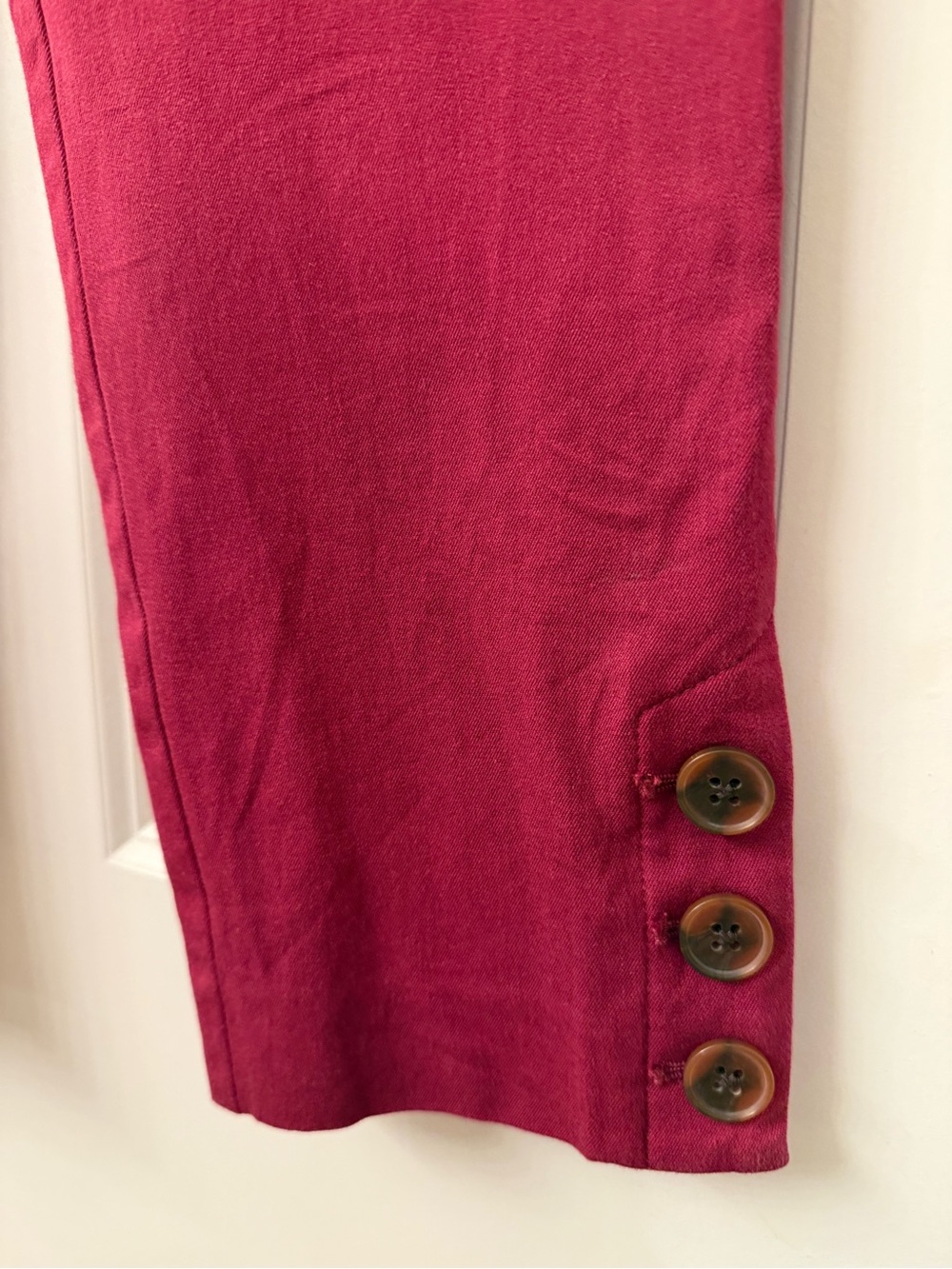 LOFT Raspberry Pink Ankle-Length Slim Jeans - Picture 3 of 5